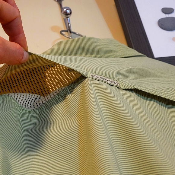 ExOfficio Men's green Vented Button Up Short Sleeve Shirt size L - Picture 6 of 12